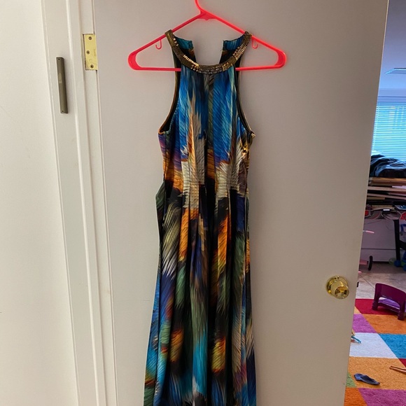 Anthropologie sleeveless vibrant maxi dress. - Picture 4 of 4